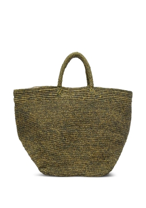 IBELIV Vanille raffia tote bag - Green