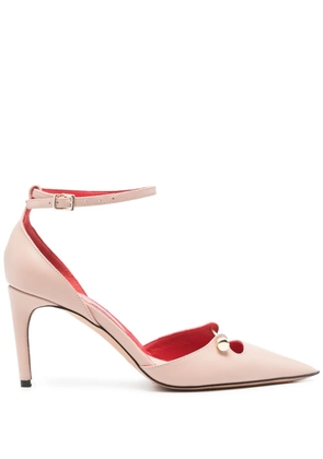 HARDOT 70mm leather pumps - Pink
