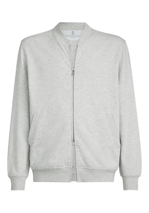 Brunello Cucinelli zip-up sweatshirt - Grey