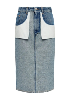 MM6 Maison Margiela cotton midi skirt - Blue