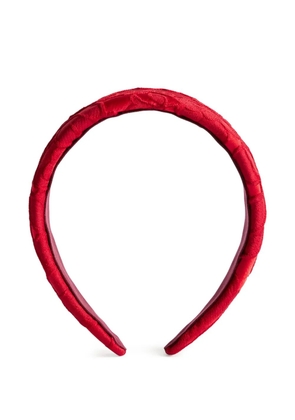 La DoubleJ floral-jacquard headband - Red
