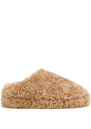 Apparis Misha bouclette slippers - Neutrals