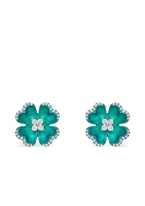 SABOO FINE JEWELS flower-motif earrings - Silver