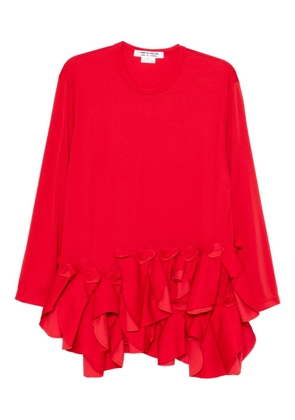 Comme Des Garçons Comme Des Garçons long-sleeve mini dress - Red