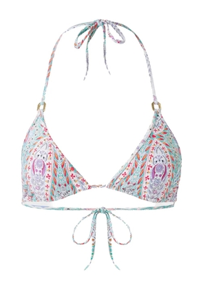 Melissa Odabash Malta patterned bikini top - White
