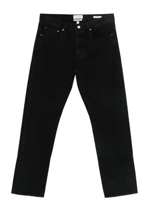 FRAME denim buttoned straight-leg jeans - Black