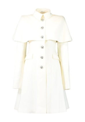 Adeam cape-design coat - White
