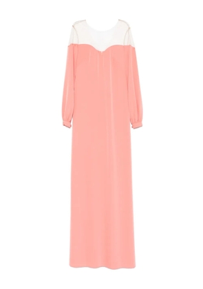 CRISTALLINI Rafaela long-sleeves maxi dress - Pink