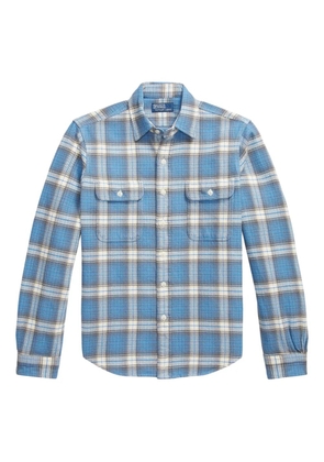 Polo Ralph Lauren collared flannel shirt - Blue