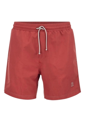 Brunello Cucinelli logo-embroidered swim shorts