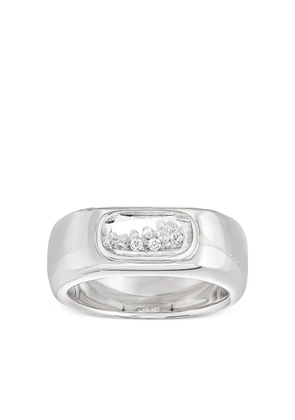 Moritz Glik 18K white gold Dalila diamond and sapphire ring - Silver