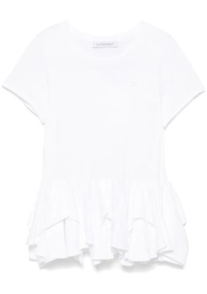 Viktor & Rolf peplum-hem T-shirt - White
