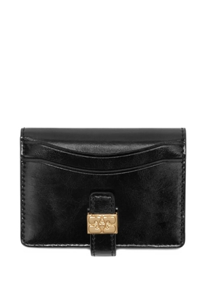 GANNI buckle wallet - Black