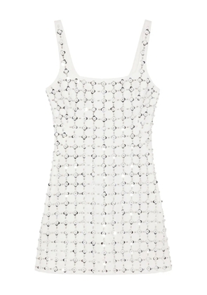 Simkhai Ziva floral-embellished mini dress - White
