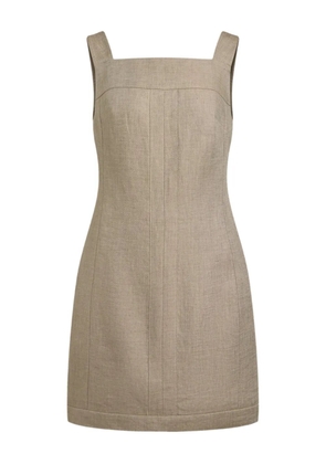 12 STOREEZ linen mini dress - Neutrals