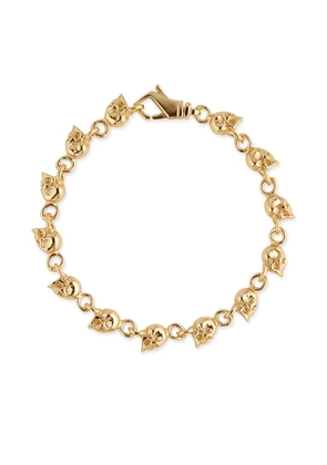 Emanuele Bicocchi multi-skull bracelet - Gold