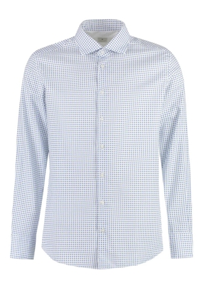 Bastoncino checked long-sleeve shirt - White