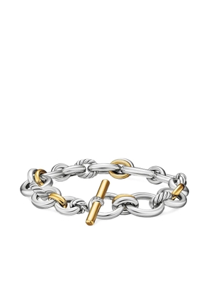 David Yurman 18K yellow gold and sterling silver DY Mercer® Chain diamond bracelet