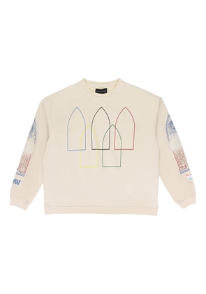 Who Decides War Intertwined windows hoodie - Neutrals