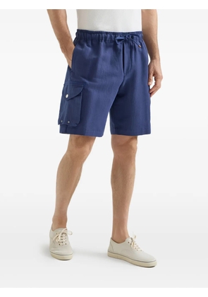 Brunello Cucinelli drawstring-fastening cargo-pockets shorts - Blue