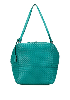 Bottega Veneta Pre-Owned 2010 Nappa Intrecciato Cube shoulder bag - Blue