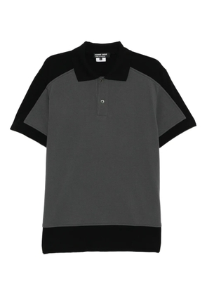 Comme des Garçons Homme Deux color-patch polo shirt - Black