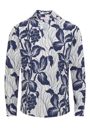 Orlebar Brown Ridley floral-print linen top - White