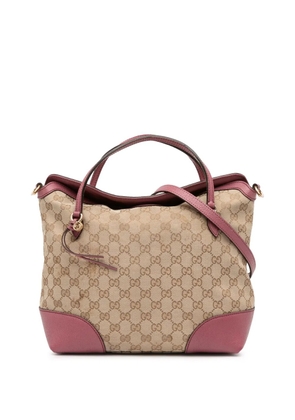 Gucci Pre-Owned 2016-2025 Medium GG Canvas Bree satchel - Brown