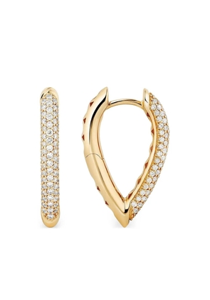 Engelbert 18K yellow gold diamond earrings