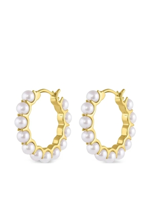 Baggins small pearl hoop earrings - Yellow