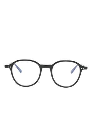 Lesca Puno round-frame glasses - Black