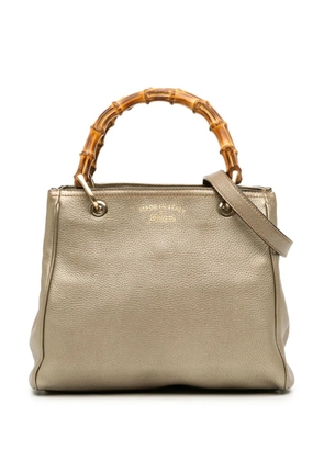 Gucci Pre-Owned 2000-2015 Small Calfskin Bamboo Shopper satchel - Gold