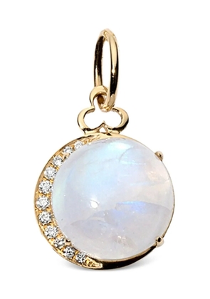 DEVON WOODHILL 18K yellow gold moonstone and diamond charm