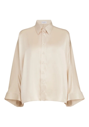 Brunello Cucinelli long-sleeved shirt - Neutrals