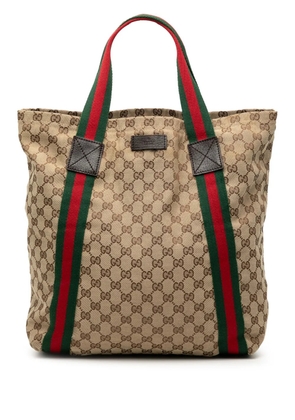 Gucci Pre-Owned 2000-2015 GG Canvas Web tote bag - Brown
