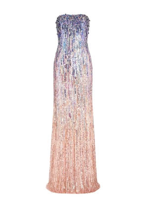 Jenny Packham Honesty sequin-embellished maxi dress - Purple