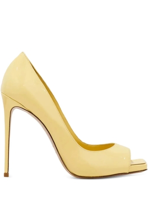 Le Silla patent stiletto pumps - Yellow