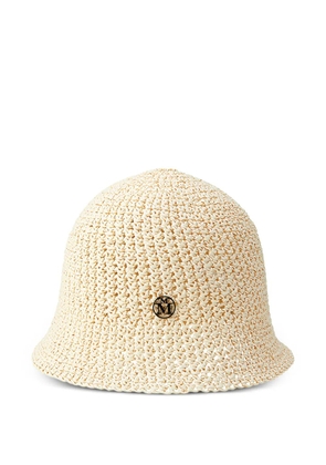 Maison Michel Pablo logo-plaque hat - Neutrals