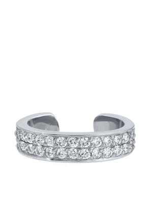 Anita Ko 14K white gold Double Row diamond ear cuff - Silver