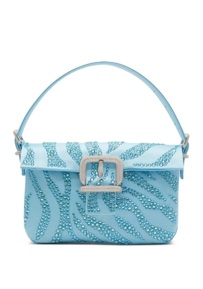 Gedebe mini Habibi crystal-embellished buckle tote bag - Blue