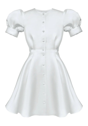 POST MERIDIEM button-down mini dress - White
