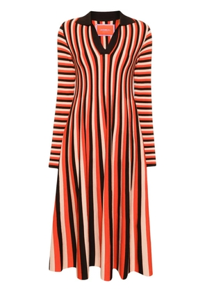 La DoubleJ Plaza knitted midi dress - Orange