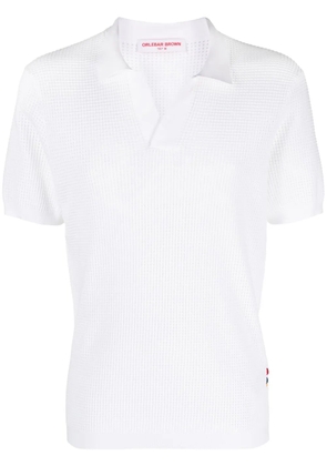 Orlebar Brown Roddy perforated polo shirt - White