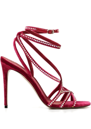 Le Silla 105mm Belen crystal-embellished sandals - Red