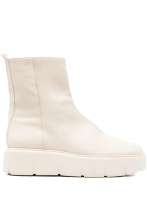 Hogl zip platform boots - Neutrals