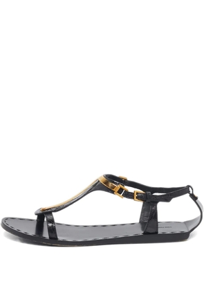 Tom Ford Vintage croc-embossed leather sandals - Black