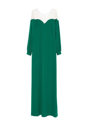 CRISTALLINI Carmen long-sleeves maxi dress - Green