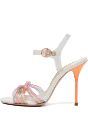 Sophia Webster 105mm knot-detailing heeled sandals - Blue