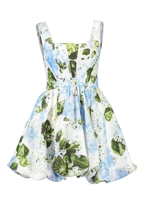 Aje Suzette floral-print balloon mini dress - Blue