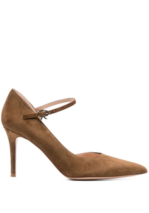Gianvito Rossi 85mm Kelley pumps - Brown